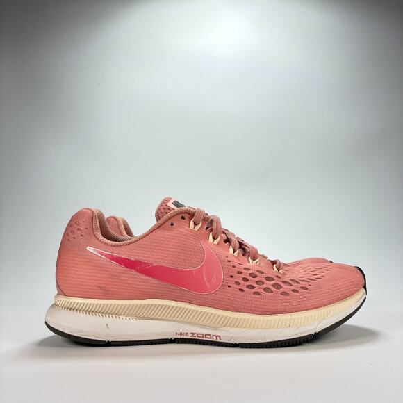 Nike Air Zoom Pegasus 34 Pink Lace Up Running Shoes 880561-606 Women’s Size 5.5 - Picture 1 of 10